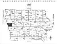 Iowa State Map, Monona County 1987